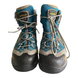 Asolo Blue and Gray Athletic Shoes with Ankle Support